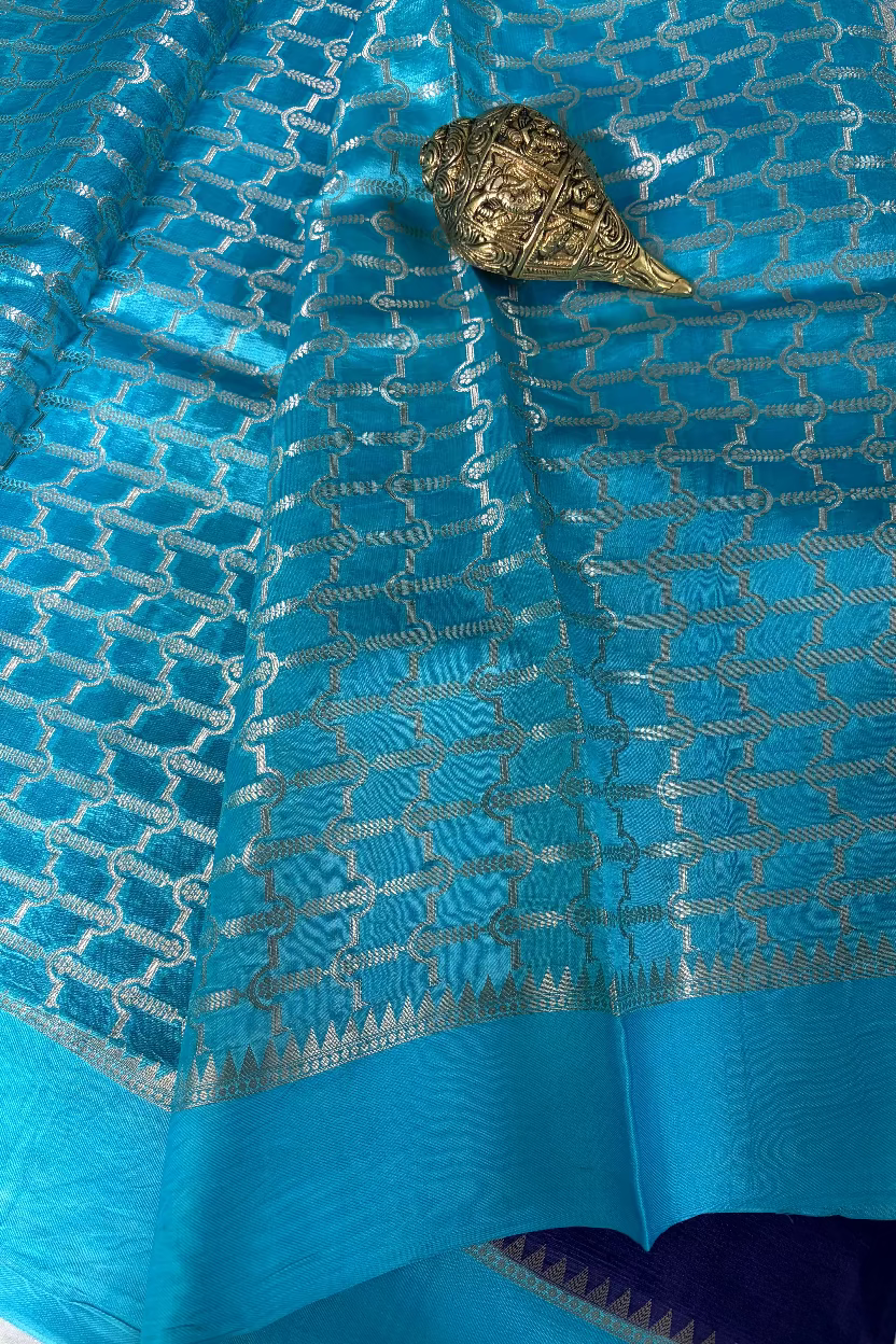 Purple Mango Banarasi Silk