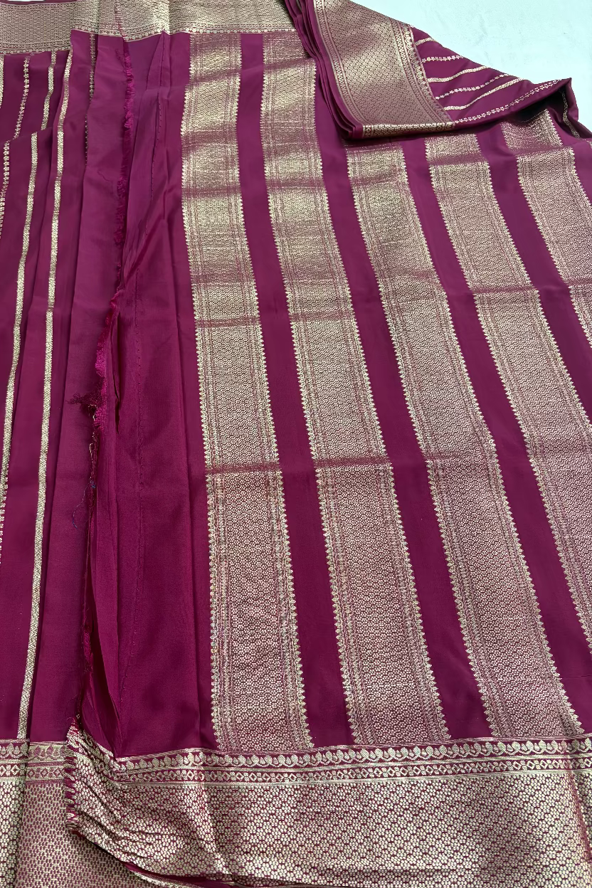 Wine Semi Mysore Silk