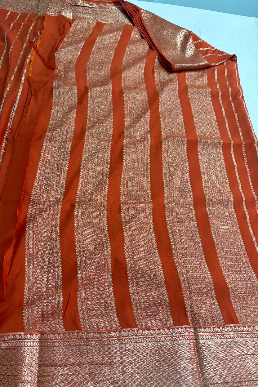 Orange Semi Mysore Silk