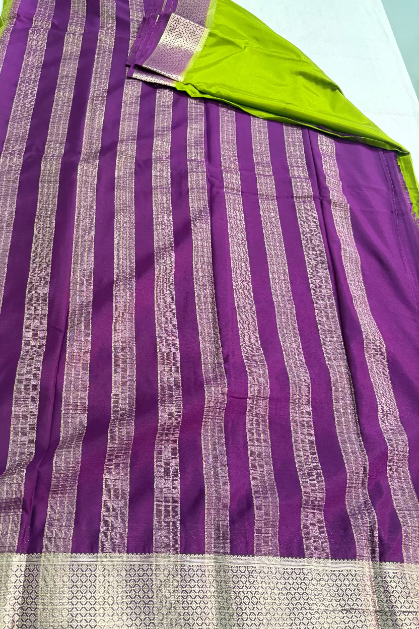Mehendi Green Semi Mysore Silk
