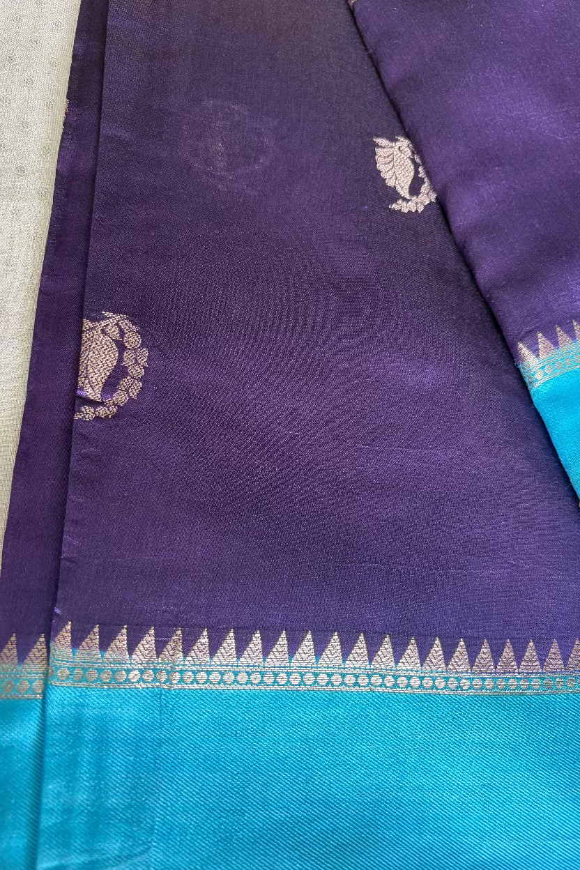 Purple Mango Banarasi Silk