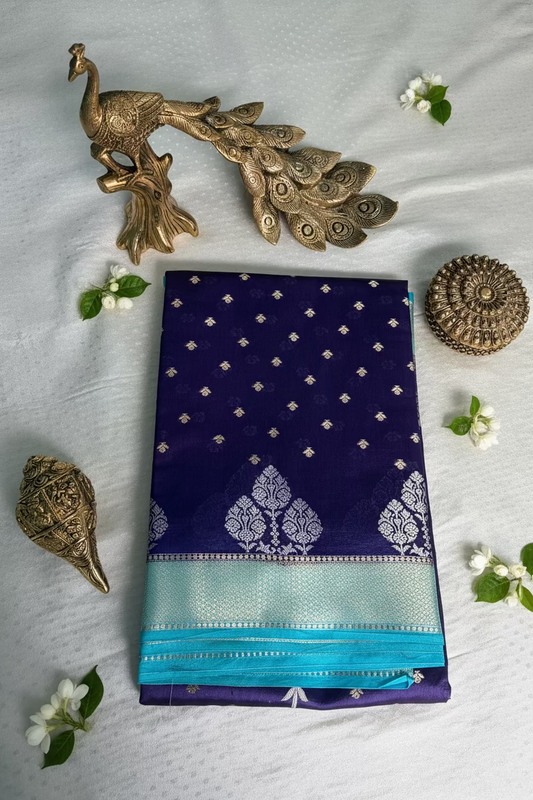 Purple Mango Banarasi Silk