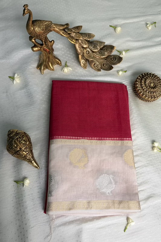 Pink Banarasi Dola Silk