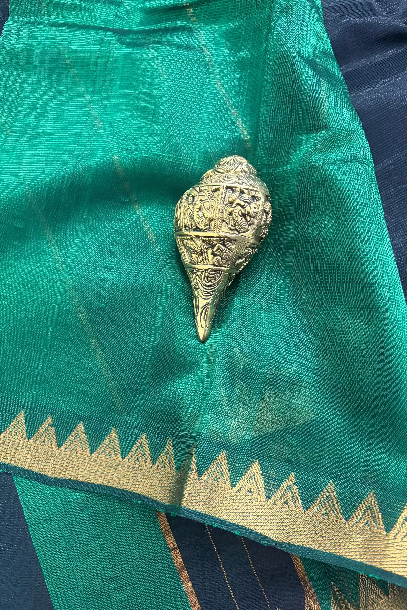 Black Pure Mangalagiri Handloom Pattu