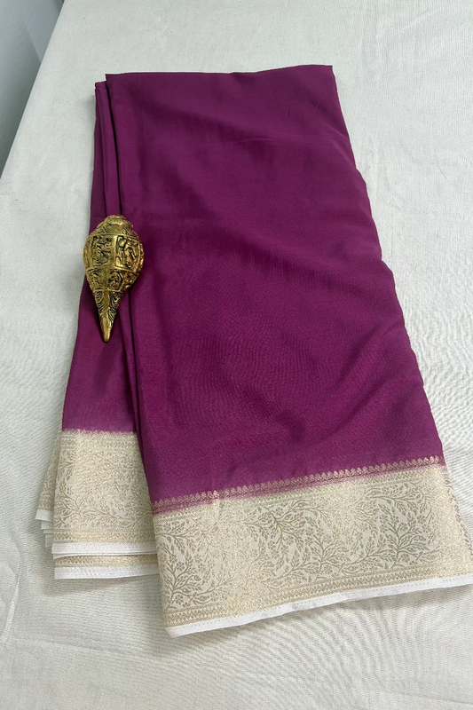 Magenta Pink Semi Mysore silk