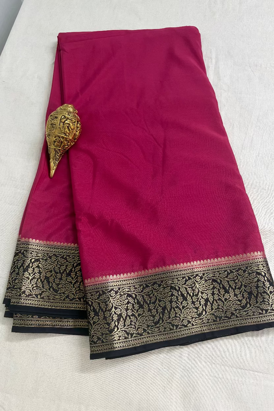 Rani Pink Semi Mysore Silk