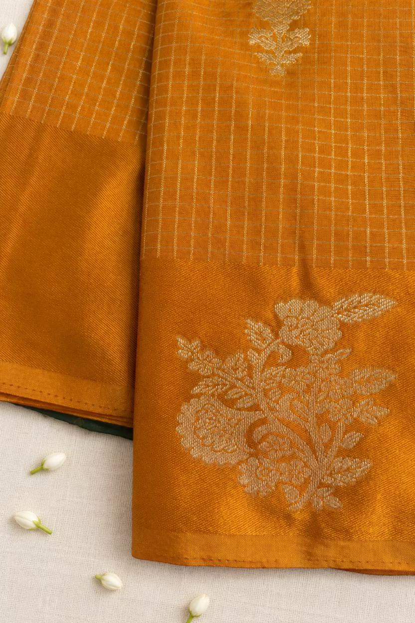 Mustard Yellow Viscose Satin Silk