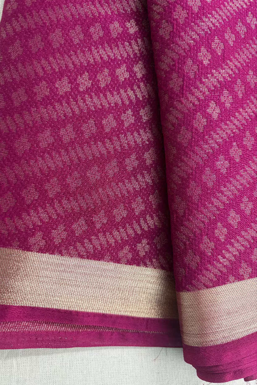 Wine Chinnon Crepe Silk