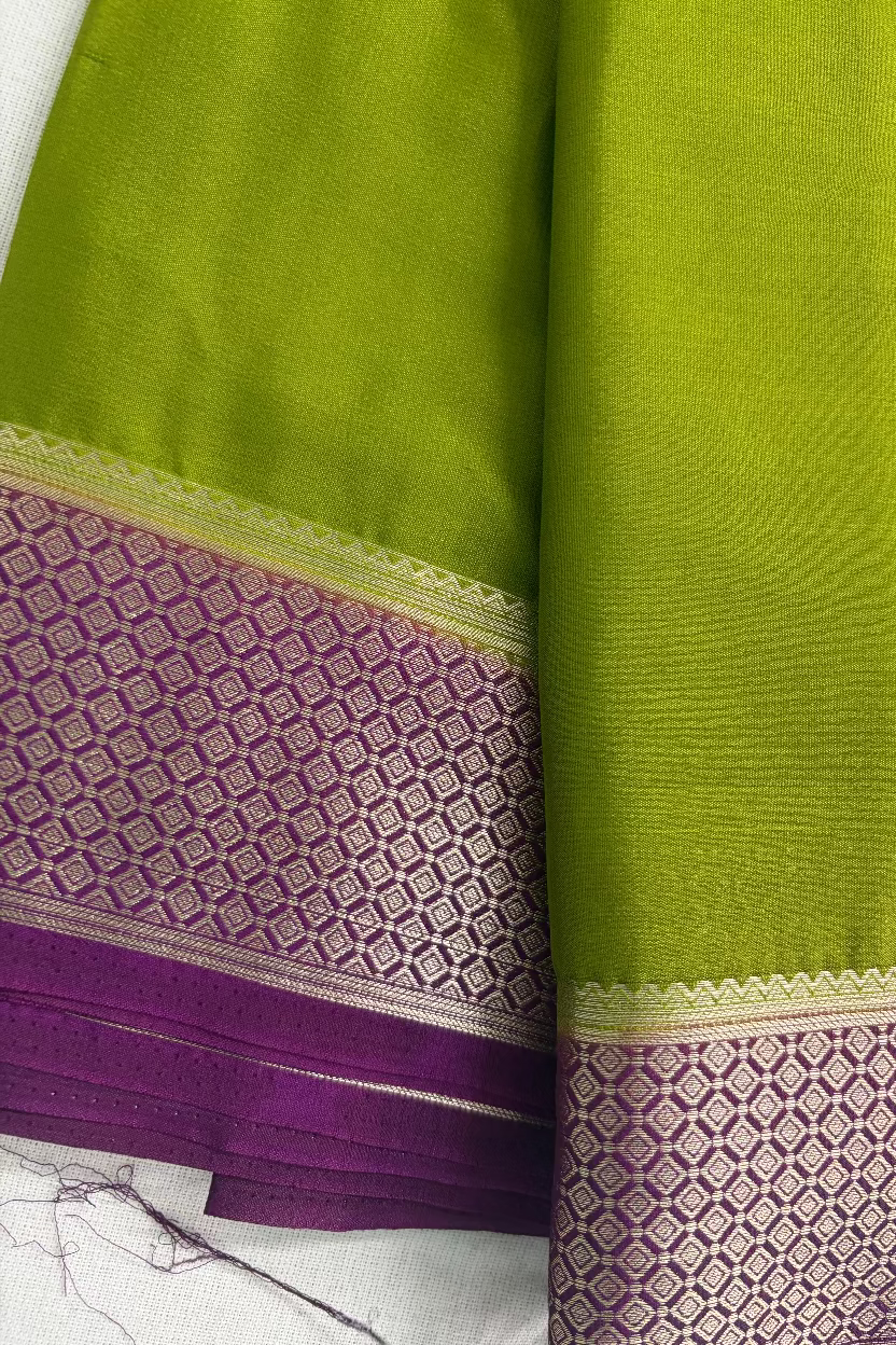 Mehendi Green Semi Mysore Silk